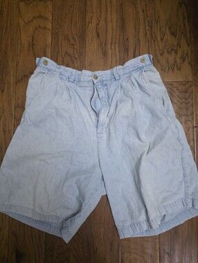 Men's Light Blue Casual Denim Shorts sz 36